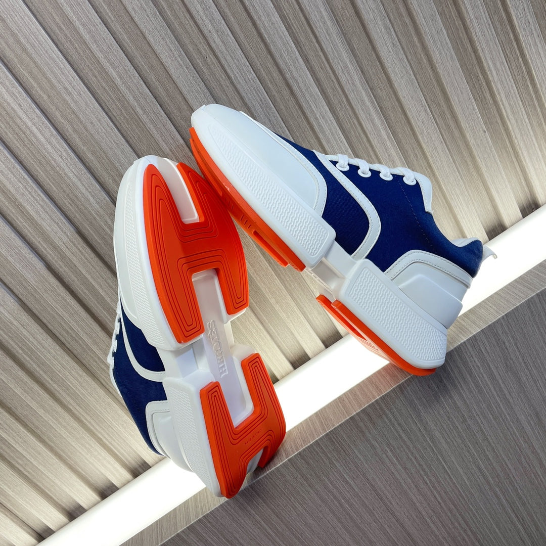 GIGA SNEAKER NAVY MIX WHITE CALFSKIN
