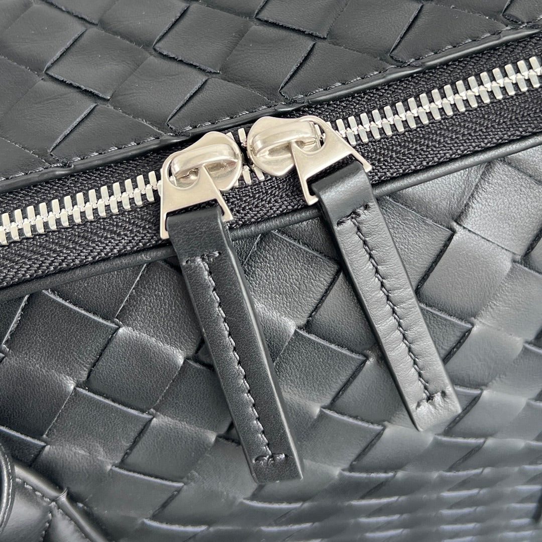LARGE GETAWAY 39 WEEKENDER IN BLACK CALFSKIN