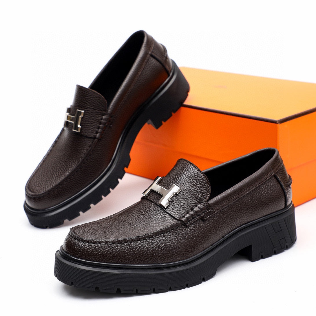 HM Men's Loafer Dark Brown Cowhide 616532
