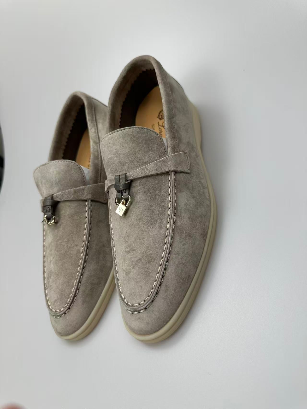 LP Summer Charms Walk Loafers Grey Beige Suede 994498