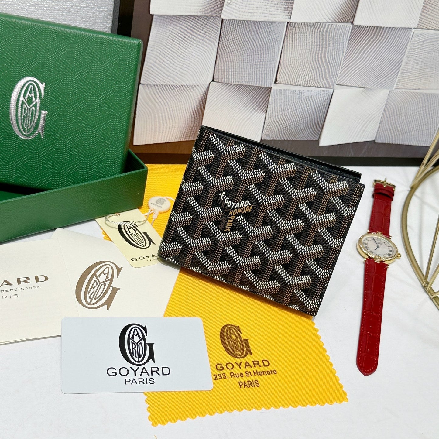 Goyard 2026 Victoire Bifold Wallet 11cm Canvas Cowhide