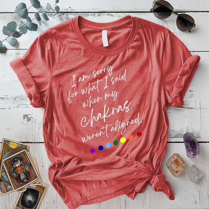 Im Sorry For What I Said T Shirt Coral Silk Mockup