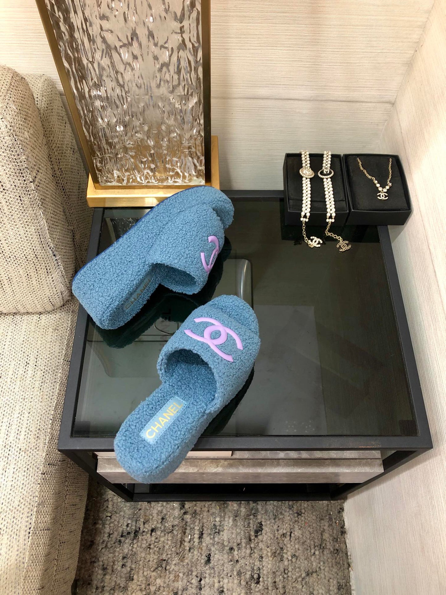 CC Wedge Sandal Cerulean Wool