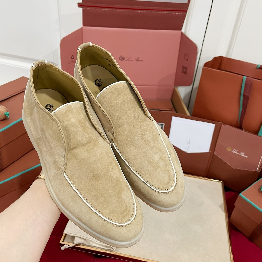 LP Open Walk Ankle Boot In Beige Mix White Suede 978052