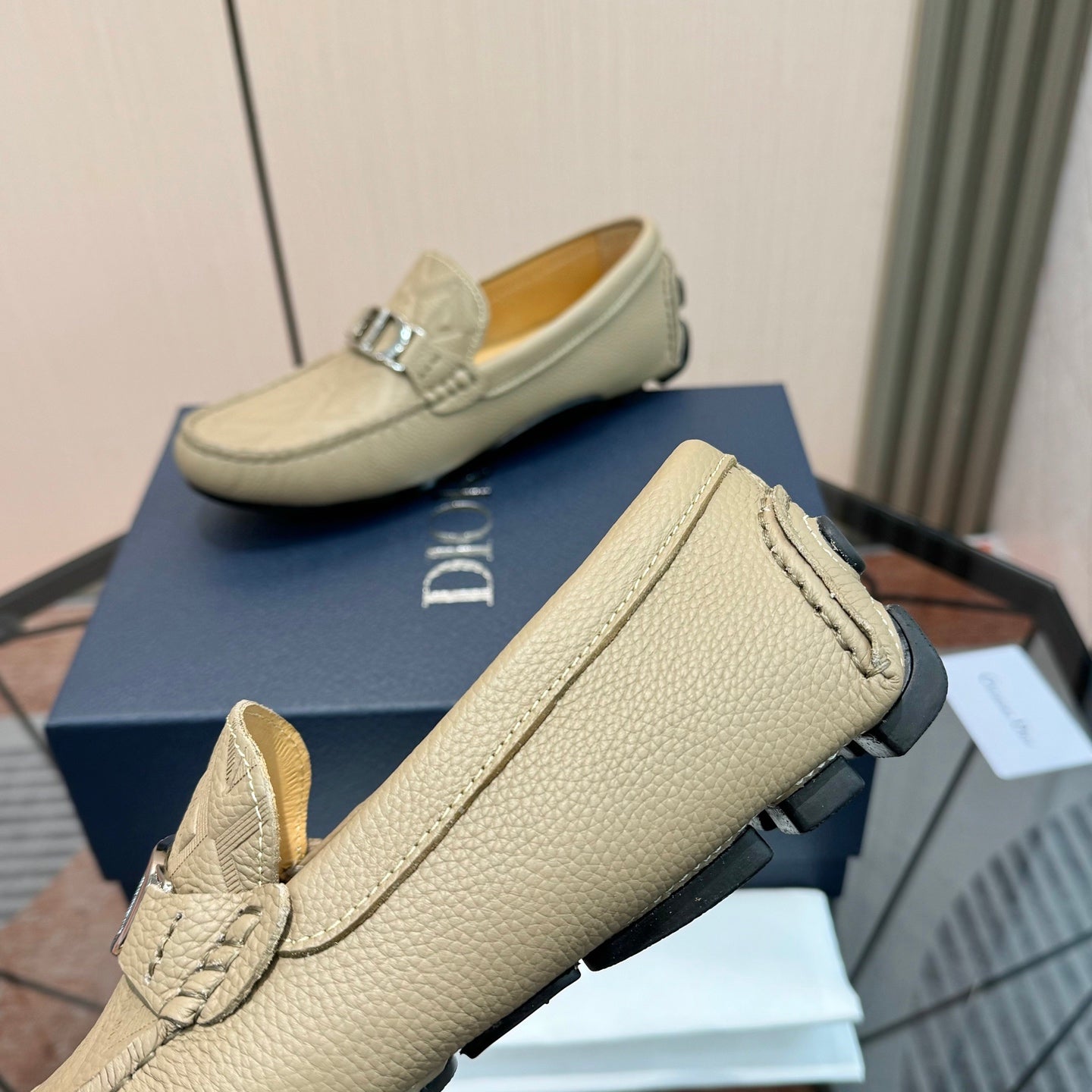 CD Odéon Loafer Beige Calfskin 638582