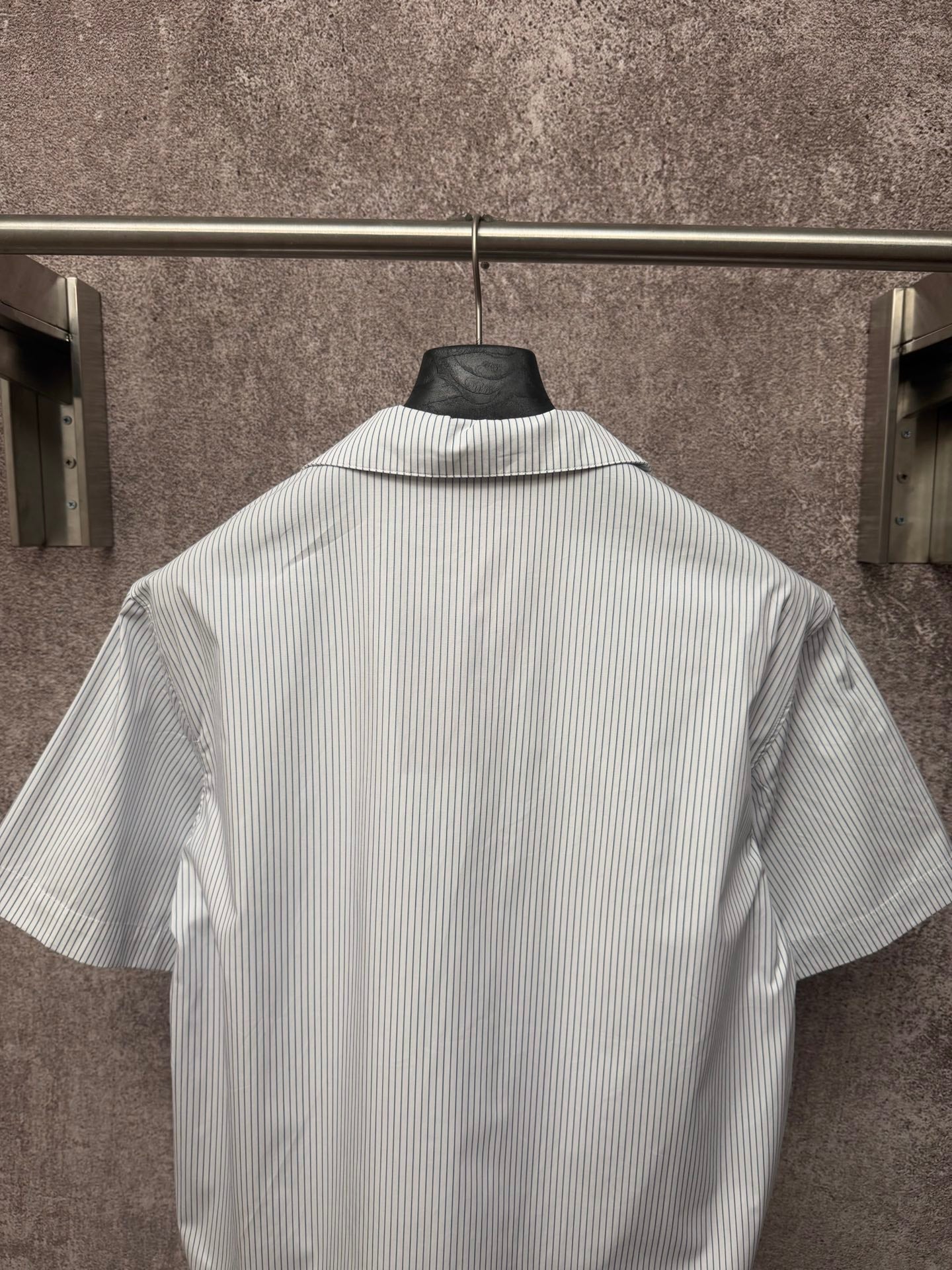 GC 2026 Men's Short-Sleeve Shirt White Blue Cotton 643456