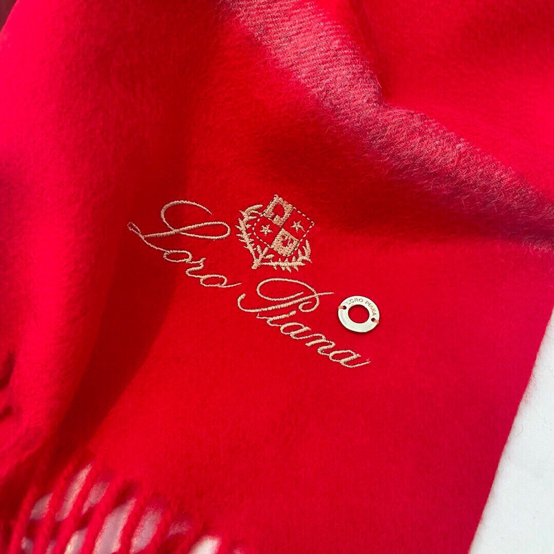 LP Twelve Scarf 180 CM In Bright Red Cashmere 211829