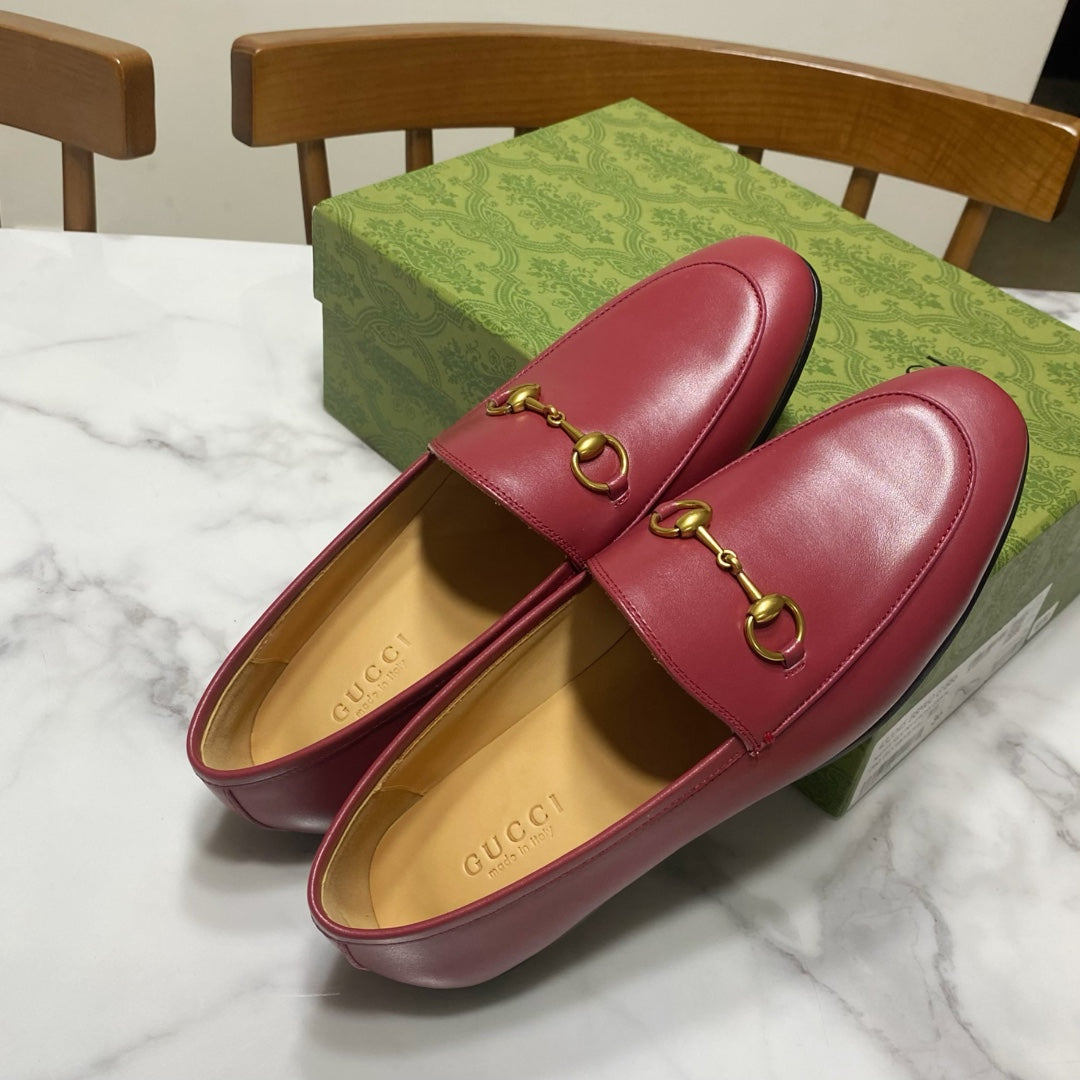 Gucci 25π¬π¬ Jordaan Loafer Rosso Ancora Red Calskin
