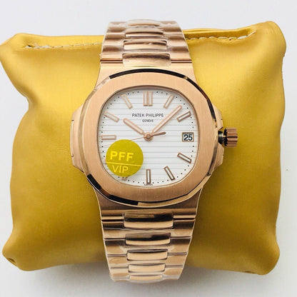 PATEK NAUTILUS 5711 ROSE GOLD WHITE DIAL