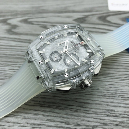 SPIRIT OF BIG BANG 45MM SAPPHIRE SKELETON DIAL