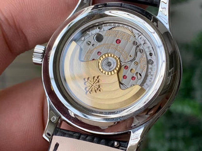PATEK ANNUAL CALENDAR STAINLESS STEEL CASE WHITE DIAL