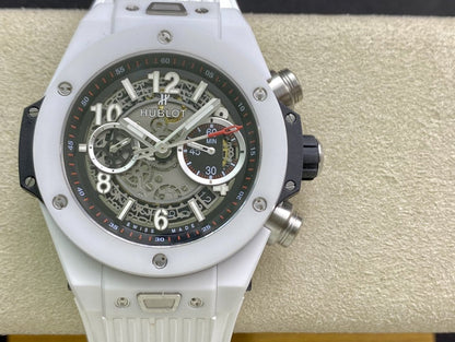 BIG BANG UNICO 44 WHITE CERAMIC BLACK DIAL