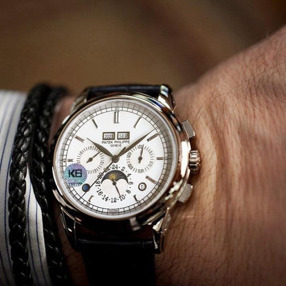 PATEK GRAND COMPLICATION STAINLESS STEEL WHITE DIAL