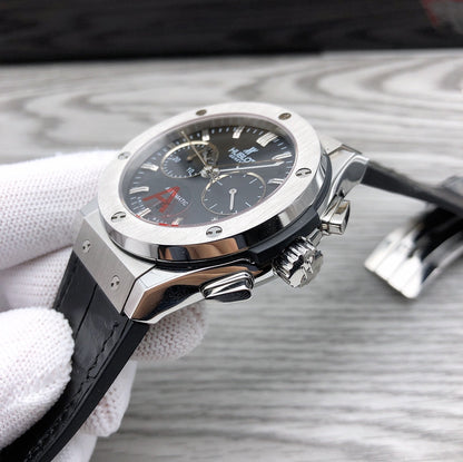 CLASSSIC FUSION 45 CHRONOGRAPH STEEL BLACK DIAL