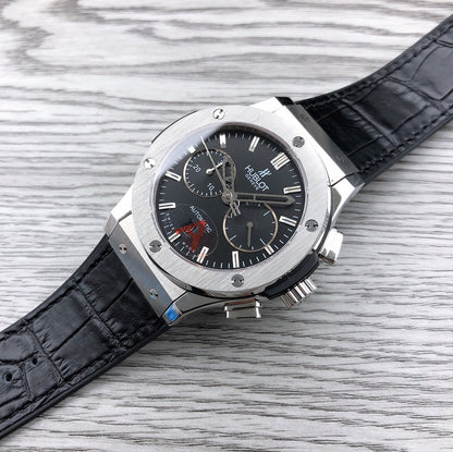CLASSSIC FUSION 45 CHRONOGRAPH STEEL BLACK DIAL