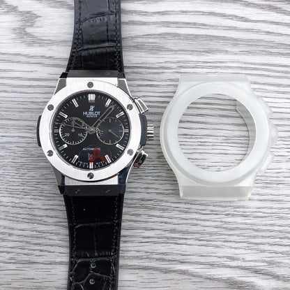 CLASSSIC FUSION 45 CHRONOGRAPH STEEL BLACK DIAL
