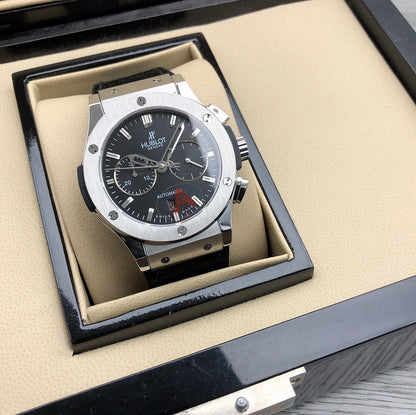 CLASSSIC FUSION 45 CHRONOGRAPH STEEL BLACK DIAL