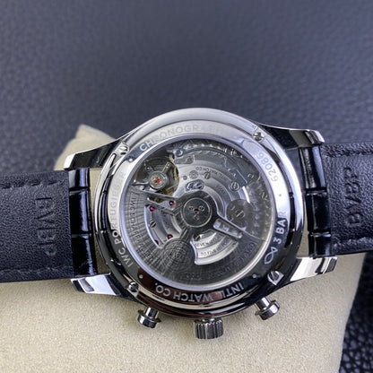 PORTUGIESER CHRONOGRAPH STEEL CASE GREEN DIAL