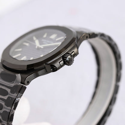 PATEK NAUTILUS 5711 CUSTOM ALL BLACK BLUE DIAL