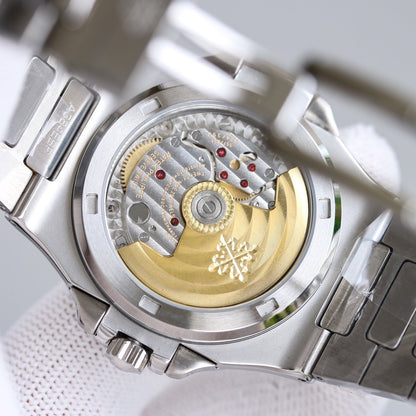 PATEK NAUTILUS 5711 STEEL CASE WHITE DIAL LEATHER