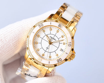 J12 AUTOMATIC TWO-TONE DIAMOND BEZEL