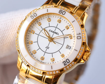 J12 AUTOMATIC TWO-TONE DIAMOND BEZEL