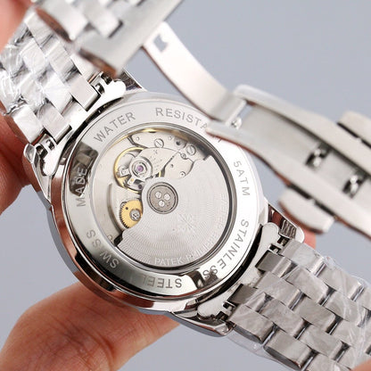 PATEK CALATRAVA 40MM WHITE DIAL DIAMOND BEZEL