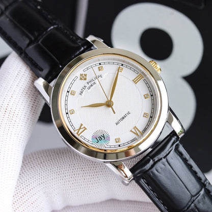 PATEK CALATRAVA 40MM NO DATE STEEL CASE DIAMOND NUMERALS