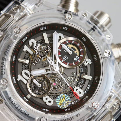 BIG BANG UNICO 42MM SAPPHIRE CHRONOGRAPH FLYBACK GREY SKELETON