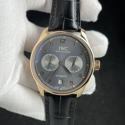 PORTUGUESE 7 DAYS 42MM ROSE GOLD GREY DIAL