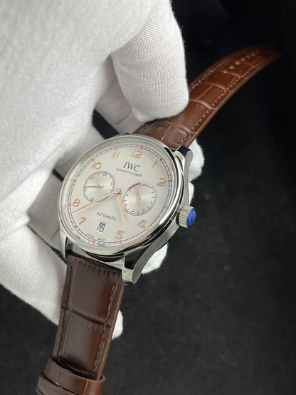 PORTUGUESE 7 DAYS 42MM STEEL CASE SILVER DIAL