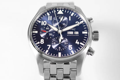 PILOT DAY-DATE CHRONOGRAPH STAINLESS STEEL BLUE DIAL