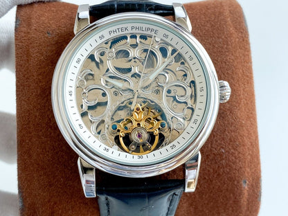PATEK COMPLICATION STEEL CASE SKELETON DIAL