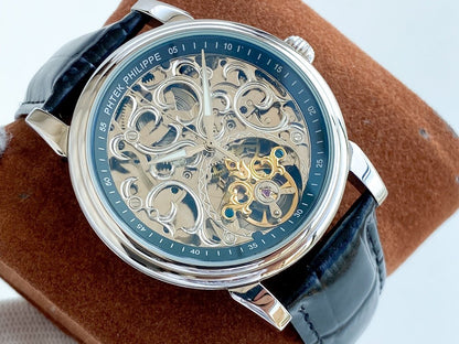 PATEK COMPLICATION STEEL CASE SKELETON DIAL