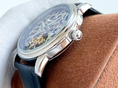 PATEK COMPLICATION STEEL CASE SKELETON DIAL