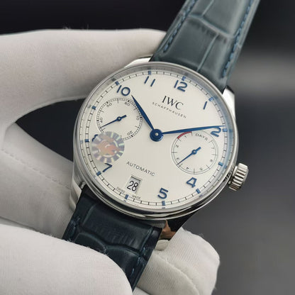 PORTUGUESE 7 DAYS 42MM STEEL CASE WHITE DIAL