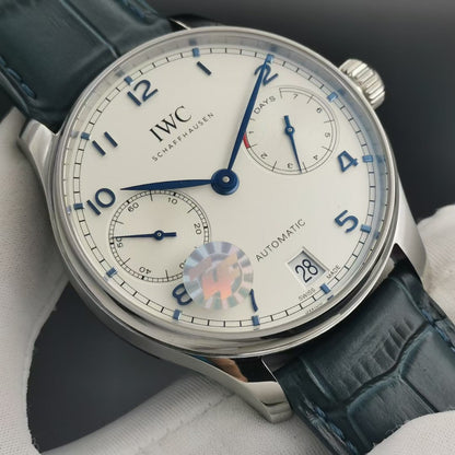 PORTUGUESE 7 DAYS 42MM STEEL CASE WHITE DIAL