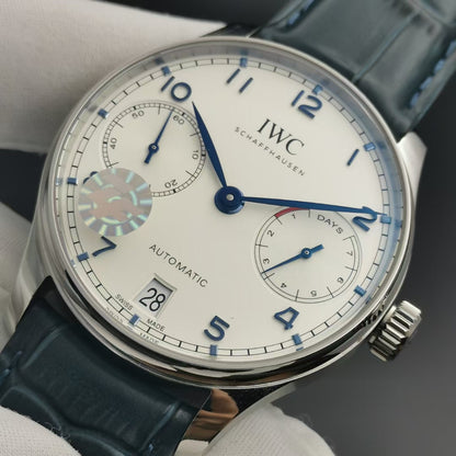 PORTUGUESE 7 DAYS 42MM STEEL CASE WHITE DIAL