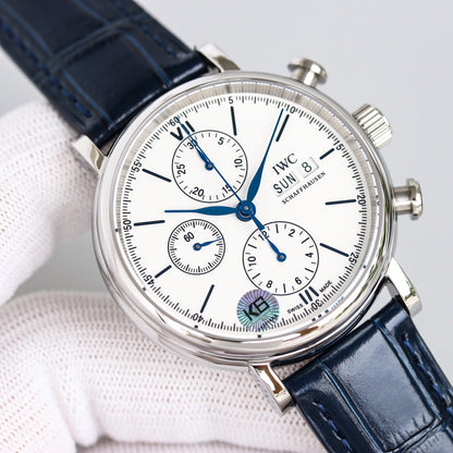 PILOT DAY-DATE CHRONOGRAPH 42MM STEEL CASE WHITE DIAL