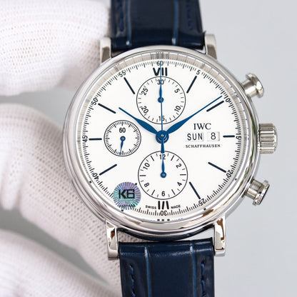 PILOT DAY-DATE CHRONOGRAPH 42MM STEEL CASE WHITE DIAL