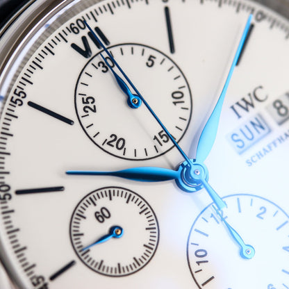 PILOT DAY-DATE CHRONOGRAPH 42MM STEEL CASE WHITE DIAL