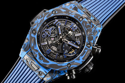 BIG BANG UNICO 45 BLACK BLUE CARBON