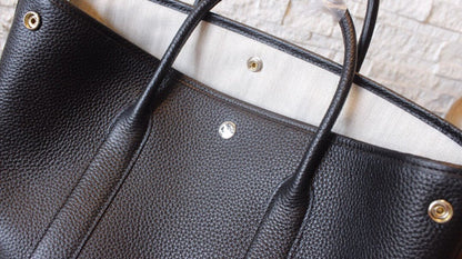 HM GARDEN PARTY 30 BLACK CALFSKIN