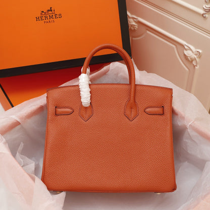 HM BIRKIN BAG 30 FIRE TOGO GOLD HARDWARE