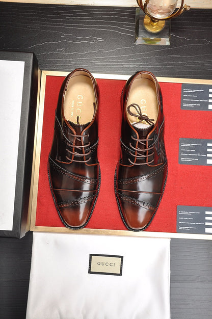 GG Men's Dress Shoe Brown Cowhide 499520