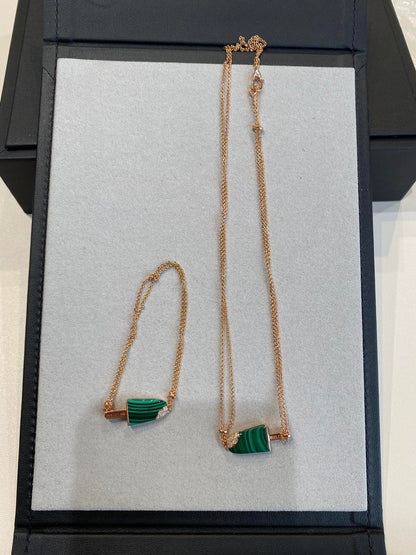 BVL ICE CREAM BAR MALACHITE BRACELET