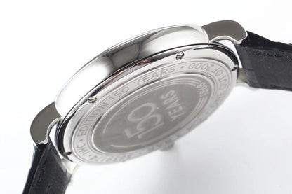 IWC Portofino 40mm Navy Blue Dial Steel Case Black Leather
