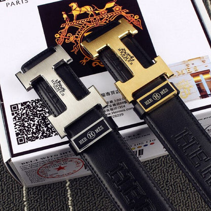 HM Original Belt 38mm Black Cowhide Gold Buckle 620273