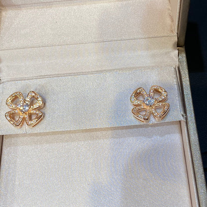 BVL FIOREVER DIAMOND STUD EARRINGS
