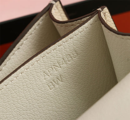 HM CONSTANCE BAGS 18 CREAM EPSOM GOLD HARDWARE